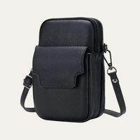 Petite Sacoche Femme Cuir Noir Modèle Salem