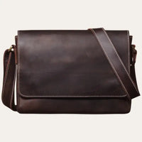 Sacoche Bandoulière Homme Cuir Marron Modèle Amos