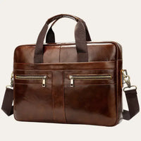Sacoche Ordinateur Homme Cuir Marron Modèle Travis