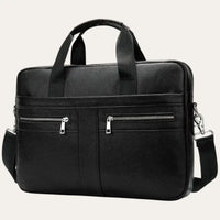 Sacoche Ordinateur Homme Cuir Noir Modèle Landon