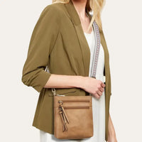 Petite Sacoche Beige Femme Modèle Maple