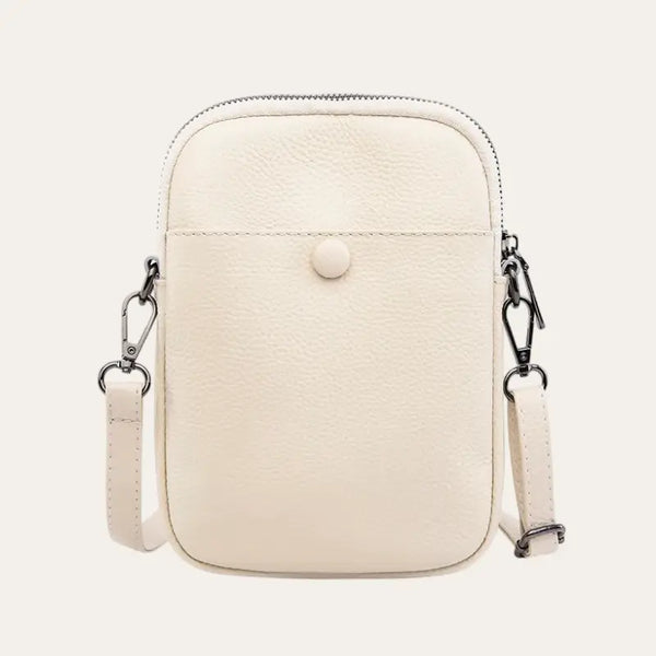 Petite Sacoche Femme Cuir Blanc Modèle Snow