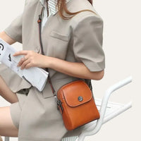 Petite Sacoche Femme Cuir Marron Modèle Omaha