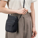 Petite Sacoche Femme Cuir Noir Modèle Salem