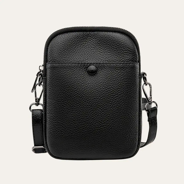 Petite Sacoche Femme Cuir Noir Modèle Waylon