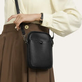 Petite Sacoche Femme Cuir Noir Modèle Waylon