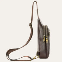 Petite Sacoche Homme Cuir Marron Modèle Fargo