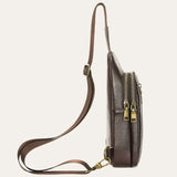Petite Sacoche Homme Cuir Marron Modèle Fargo