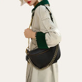 Sacoche Banane Femme Cuir Noir Modèle Tammy