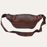 Sacoche Banane Homme Cuir Marron Modèle Pecan