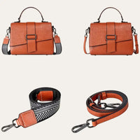 Sacoche Bandoulière Femme Cuir Marron Modèle Nina