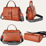 Sacoche Bandoulière Femme Cuir Marron Modèle Nina