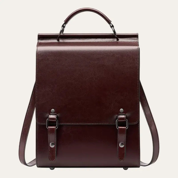 Sacoche Bandoulière Femme Cuir Marron Modèle Swan