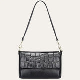 Sacoche Bandoulière Femme Cuir Noir Modèle Alya