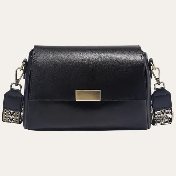 Sacoche Bandoulière Femme Cuir Noir Modèle Kim