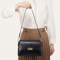 Sacoche Bandoulière Femme Cuir Noir Modèle Kim