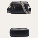 Sacoche Bandoulière Femme Cuir Noir Modèle Kim