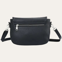 Sacoche Bandoulière Femme Cuir Noir Modèle Zia