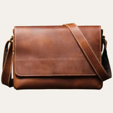 Sacoche Bandoulière Homme Cuir Marron Modèle Elias