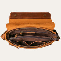 Sacoche Bandoulière Homme Cuir Marron Modèle Jeb