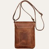 Sacoche Cuir Marron Homme Modèle Wichita