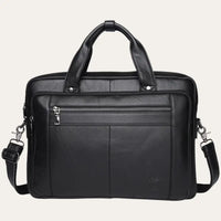 Sacoche Ordinateur Homme Cuir Noir Modèle Manhattan