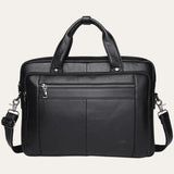 Sacoche Ordinateur Homme Cuir Noir Modèle Manhattan
